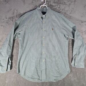 Ralph Lauren Classic Fit Button Down‎ Shirt Gingham Check Long Sleeve L